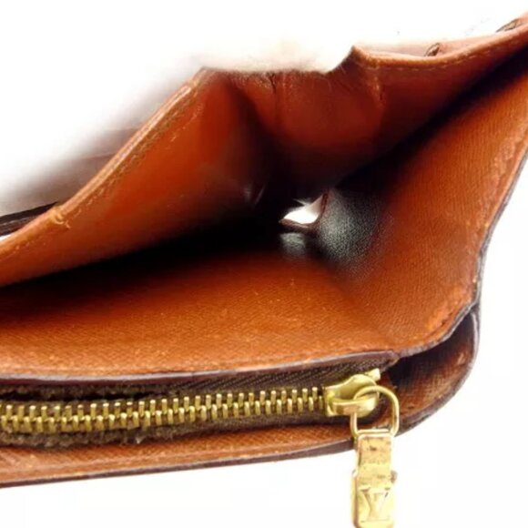 Louis Vuitton Wallet Purse Bifold Monogram Brown Woman Authentic - Picture 6 of 6